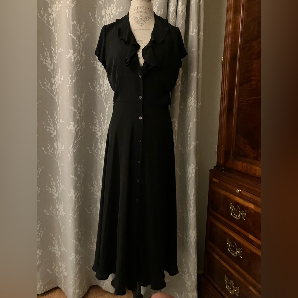Ralph Lauren Silk Crepe Dress